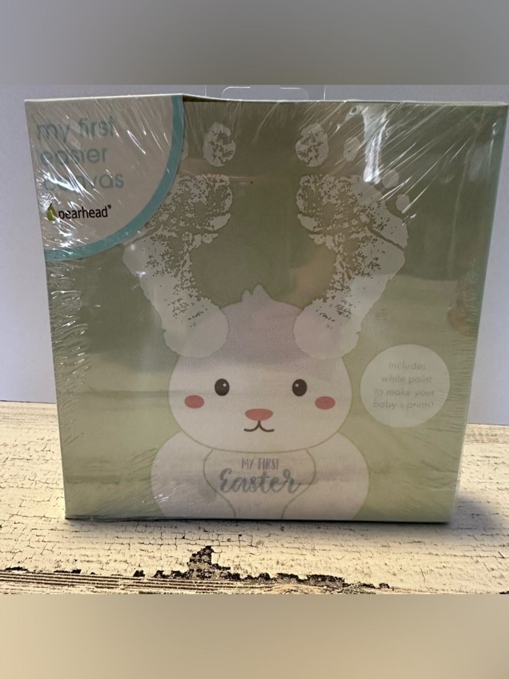 Pearhead 6"x6" My First Easter Wall Canvas NEW